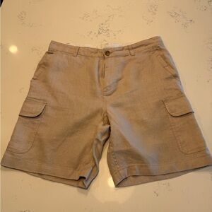 C&C California linen Tan Cargo Shorts